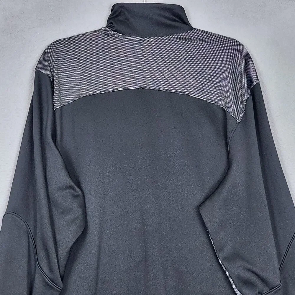 Jordan Dri-FIT Track Jacket Mens 2XL Black Full Zip Mesh Panels Nike 696736-010